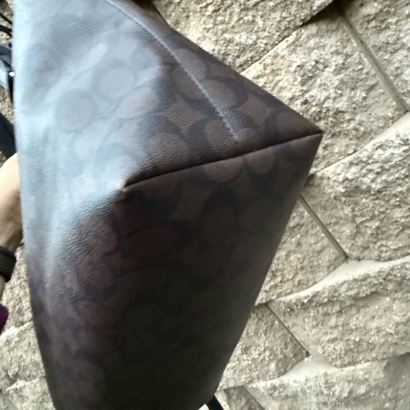 Coach Brown and Black Gallery Signature Tote Bag - Picture 13 of 16